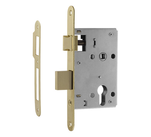 Нора-М Замок врез КЗВ 4-3 55мм золото без цмех  бруч 4606555045419