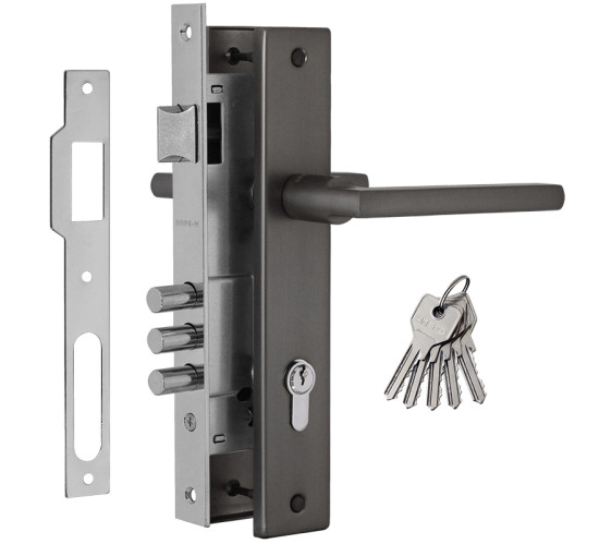 Нора М Замок врез N108-85М графит 4606555080854