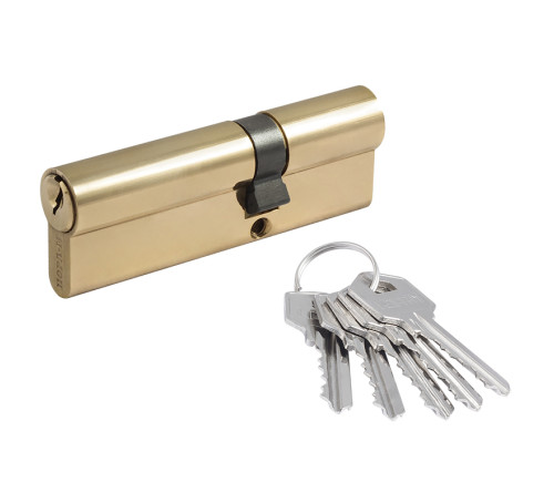 Нора М Цилиндр. механизм ЛУ-90 (55*35) латунь англ кл/ключ 5к