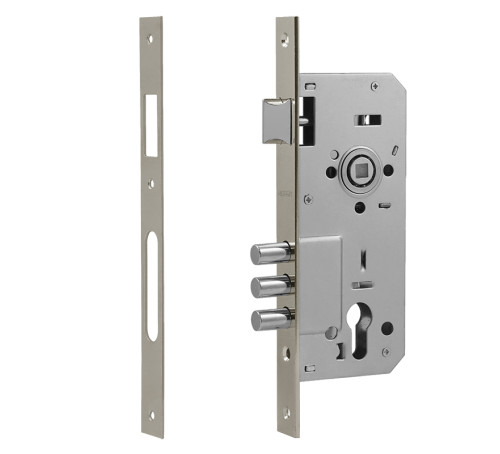 Нора-М Замок врез КЗВ 101 85мм  мат никель без цмех  бруч 4606555008858