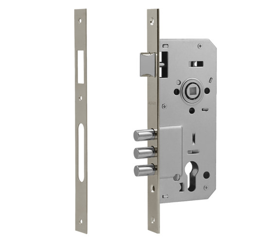 Нора-М Замок врез КЗВ 101 85мм  мат никель без цмех  бруч 4606555008858