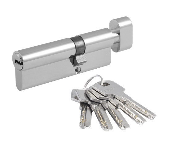 Нора М Цилиндр. механизм ECO Z ЛПВ 90 (55*35В) хром перф кл/верт 5к 4606555077519