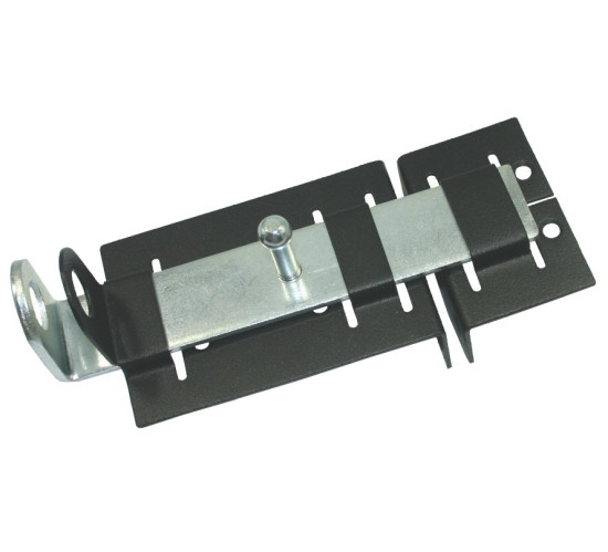 Задвижка двер с проушиной ЗД-04 пол черный 14620004506686