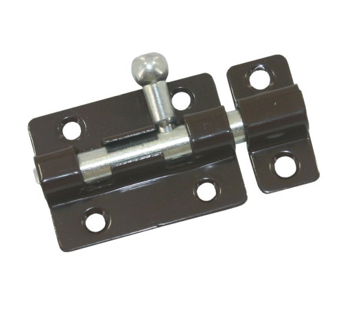 Задвижка накладная ЗТ4 полимер коричн 14620004509434